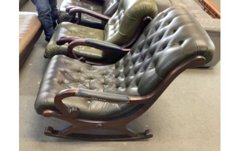 FAUTEUIL BASCULE CUIR