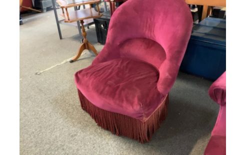 FAUTEUIL CRAPAUD ROSE