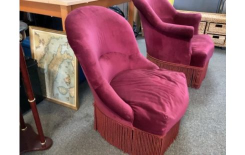 FAUTEUIL CRAPAUD ROSE