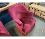 FAUTEUIL CRAPAUD ROSE ACCOUDOIR