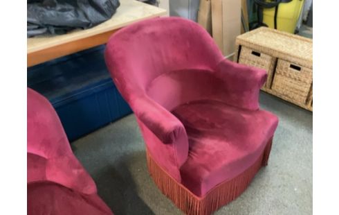 FAUTEUIL CRAPAUD ROSE ACCOUDOIR