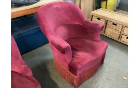FAUTEUIL CRAPAUD ROSE ACCOUDOIR