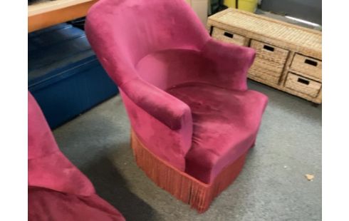 FAUTEUIL CRAPAUD ROSE ACCOUDOIR