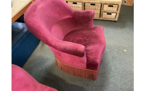FAUTEUIL CRAPAUD ROSE ACCOUDOIR