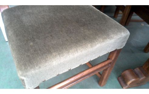 6 STOELEN EIK GROEN FLUWEEL