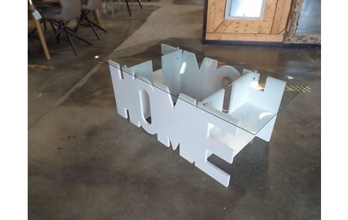 TABLE BASSE PLATEAU VERRE HOME