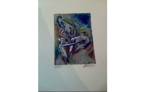 GEMÄLDE SIGNIERT FRAU ABSTRAKT