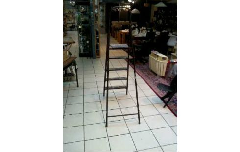 LEITER BRAUN 5 STUFEN METALL & HOLZ