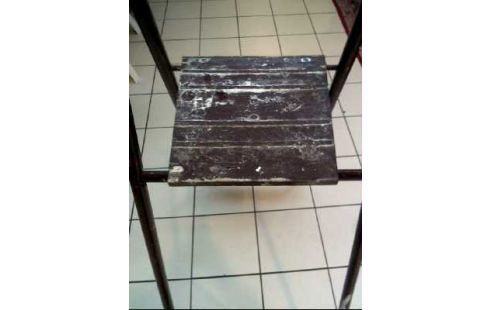 LEITER BRAUN 5 STUFEN METALL & HOLZ