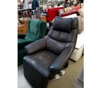 FAUTEUIL RELAX CUIR MARRON SYSTÈME DÉFECTUEUX