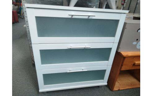 MEUBLE BLANC 3 TIROIRS