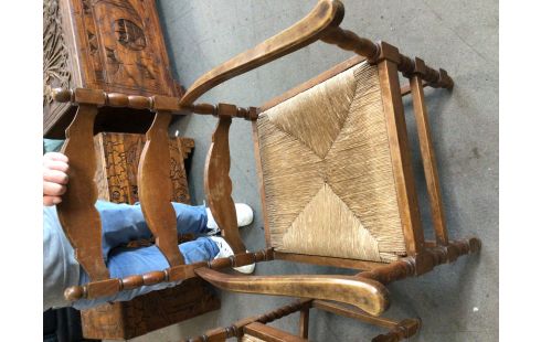FAUTEUIL CHENE PAILLAGE LA PAIRE