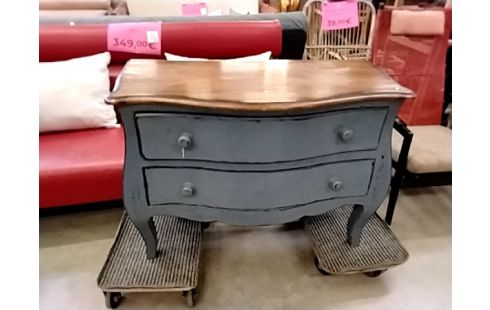 COMMODE 2 TIROIRS PEINTE