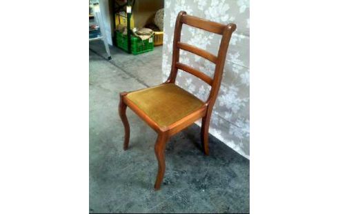 STUHL KIRSCHBAUM GRÜN GEPOLSTERT BIEDERMEIER