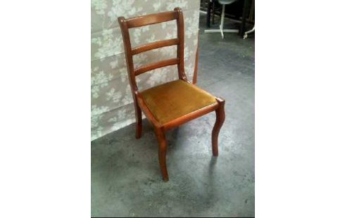 STUHL KIRSCHBAUM GRÜN GEPOLSTERT BIEDERMEIER