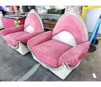 PAIRE DE FAUTEUILS DECO