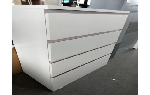 COMMODE 4 TIROIRS BLANCS LISERET VIOLET