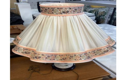 LAMPE DECO CRAQUELÉ BOUQUET FLEURS