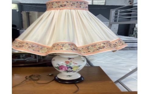 LAMPE DECO CRAQUELÉ BOUQUET FLEURS