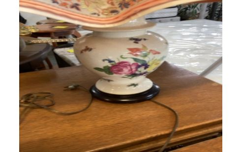 LAMPE DECO CRAQUELÉ BOUQUET FLEURS