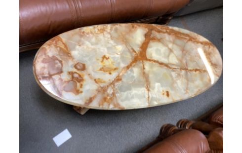 TABLE BASSE ONYX ET LAITON