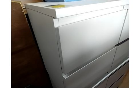 CHEVET 2 TIROIRS BLANCS