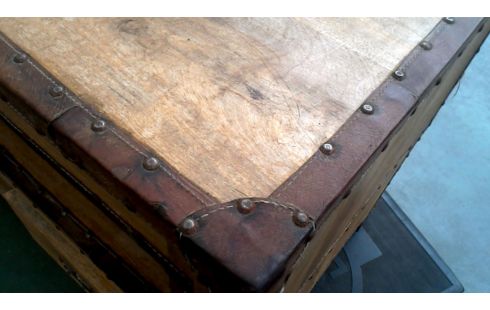 CONSOLETAFEL RETRO 3 LADEN MANGO LEDER