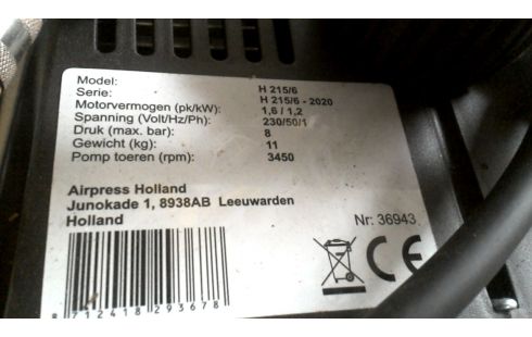 COMPRESSOR AIRPRESS H-215-6