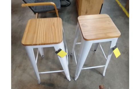 TABOURET DE BAR L'UNITE METAL BOIS