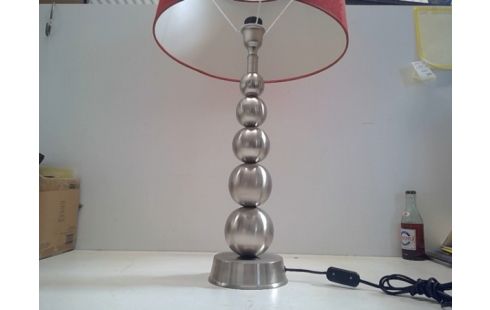 TAFELLAMP INOX RODE KAP