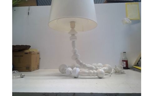 TAFELLAMP HOUTEN KRALEN VOET