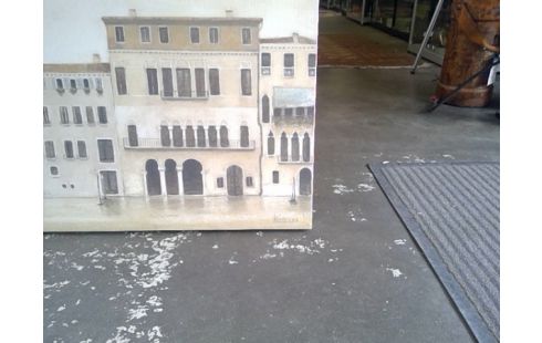 BORD MET PRENT LANGWERPIG