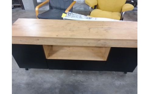 MEUBLE TV BOIS 3 TIROIRS