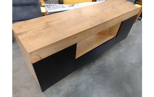 MEUBLE TV BOIS 3 TIROIRS