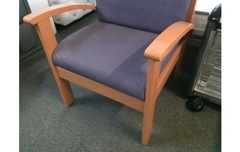 FAUTEUIL BOIS ET ASSISES VIOLETTE