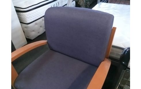 FAUTEUIL BOIS ET ASSISES VIOLETTE