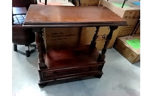 MEUBLE DESSERTE BOIS 1 TIROIR