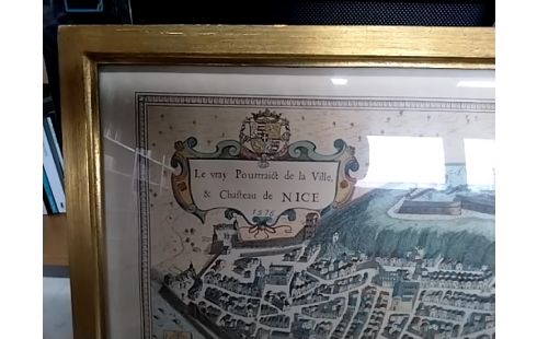 TABLEAU CHATEAU DE NICE SOUS VERRE