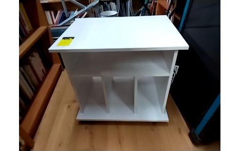 MEUBLE TV BLANC A ROULETTES PM