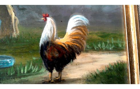 SCHILDERIJ PANEEL KIPPEN