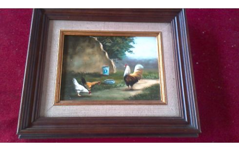 SCHILDERIJ PANEEL KIPPEN