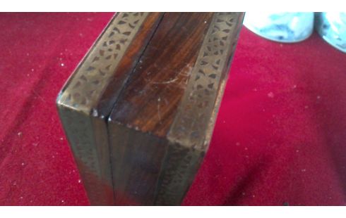 CAGEOT RONCE D'ACAJOU CUIVRE, , MARQUETERIE