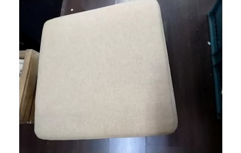 POUF Tissu beige