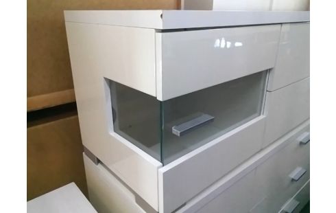 MEUBLE TV BLANC 2T (QLQS ACCROCS)