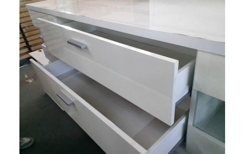 MEUBLE TV BLANC 2T (QLQS ACCROCS)