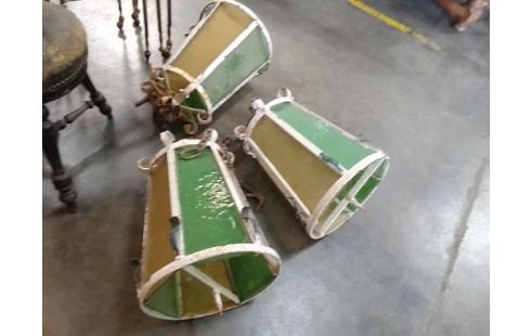 SUSPENSION METAL VERRES BICOLORE