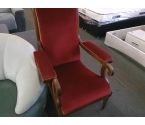 FAUTEUIL TISSU ROUGE