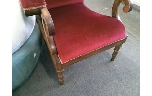 FAUTEUIL TISSU ROUGE