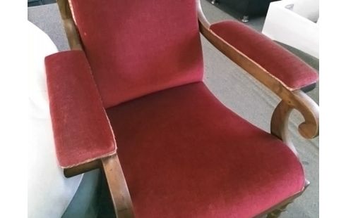 FAUTEUIL TISSU ROUGE