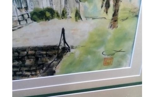 CADRE SOUS VERRE SIGNE MIRAI